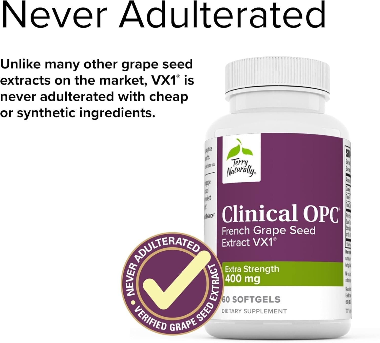 Clinical OPC Extra Strength - 60 Softgels, 3 Pack - 400 mg Grape Seed Extract