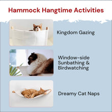 Load image into Gallery viewer, Premium Wall Cat Hammock with Two Steps - Support for Cats of All Sizes