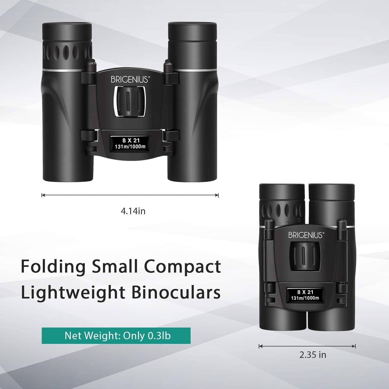 Durable 8x21 Compact Binoculars for Family Adventures - Lightweight & Foldable
