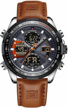 Load image into Gallery viewer, Luxury Men's Military Watch - Stylish, Water-Resistant &amp; Dual Display Function