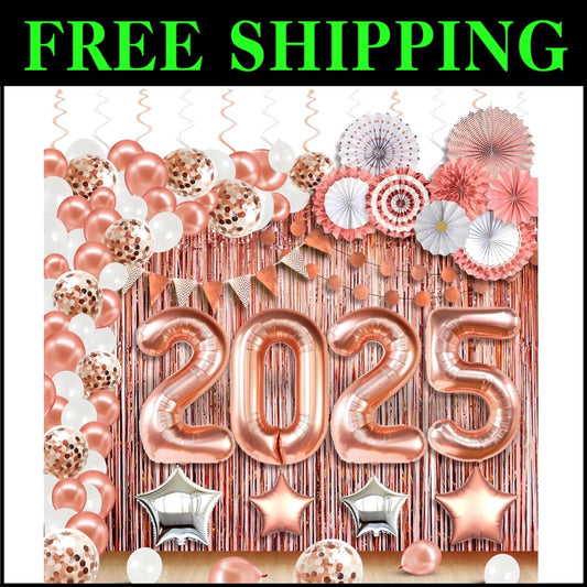 Giant 40-Inch 2025 Balloons with Fringe Backdrop for Ultimate Grad Celebration