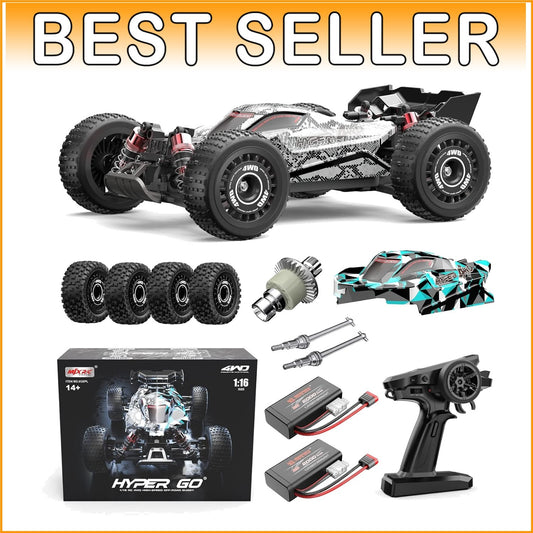 Fast 1/16 Brushless RC Buggy - 38 mph 4WD Off-Road Speedster for Adults