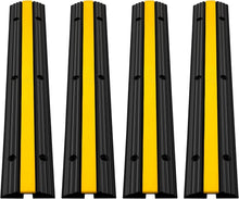 Load image into Gallery viewer, Heavy-Duty 4-Piece Cable Ramp Set - Protect Wires Safely Outdoors &amp; Indoors