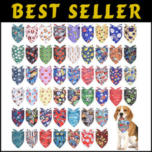Load image into Gallery viewer, 50PCS Sports-Themed Dog Bandanas for Large Breeds - Comfortable &amp; Stylish