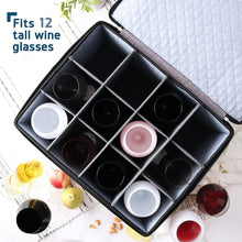 Load image into Gallery viewer, Padded Sturdy Glassware Storage Containers - Quilted Protection for 12 Cups