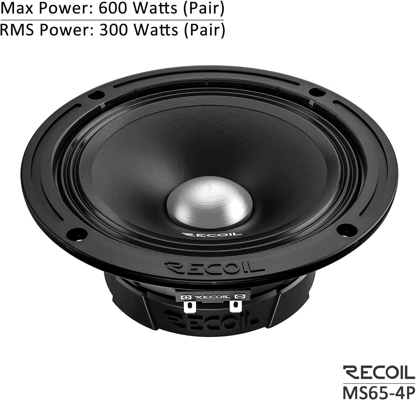 Dynamic 6.5-Inch Car Speakers Pair - 600W Max Output for Superior Sound Quality