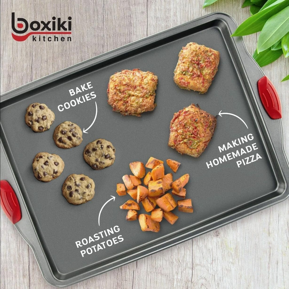 3-Piece Nonstick Baking Pan Set – Heavy-Gauge, Rust-Resistant for Gourmet Baking