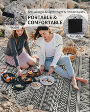 Load image into Gallery viewer, Stylish Grey Water-Resistant Outdoor Area Rug - Ideal for Patios and Balconies