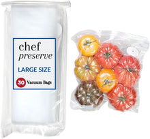 Load image into Gallery viewer, Leak-Proof Large Vacuum Sealer Bags - 30 Resealable Bags for Ultimate Freshness