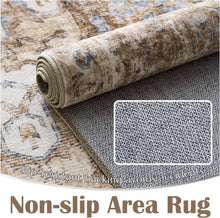 Load image into Gallery viewer, Soft Medallion Brick Red 5x7 Indoor Rug – Lightweight Non-Slip Elegant Design