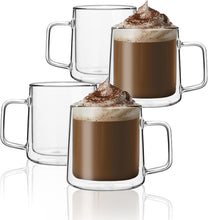 Load image into Gallery viewer, Set of 4 Elegant Insulated Glass Cups - Ideal for Housewarming or Celebrations