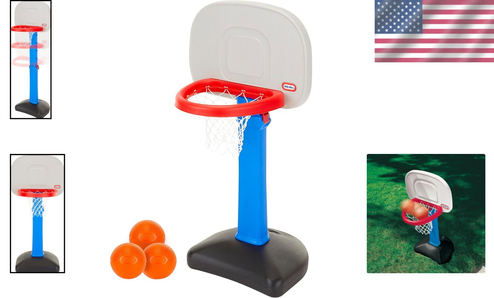 Kids' Basketball Set - Indoor and Outdoor Play with Easy Height Adjustment