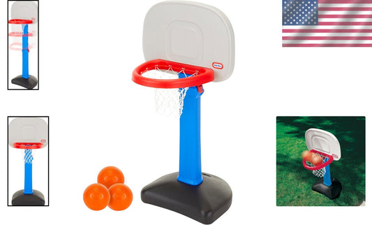 Kids' Basketball Set - Indoor and Outdoor Play with Easy Height Adjustment