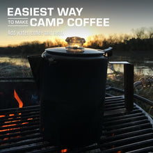 Load image into Gallery viewer, Lightweight &amp; Durable Outdoor Percolator - 12-Cup Stainless Steel Coffee Maker