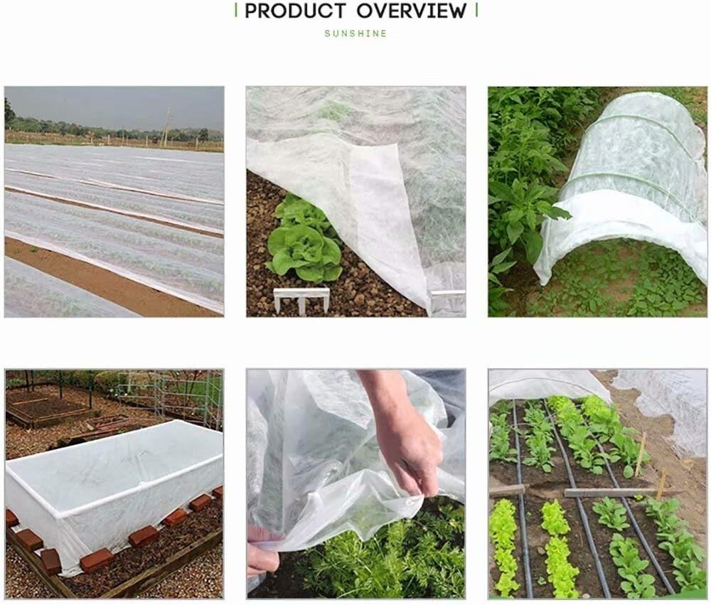 Multi-Application Plant Covers 7'x50' - Protect Vegetables & Flowers from Frost