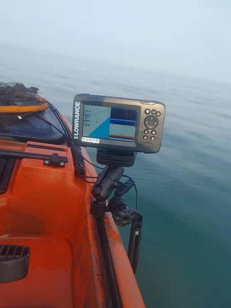 Universal Kayak & SUP Fish Finder Mount with Corrosion-Resistant Transducer Arm