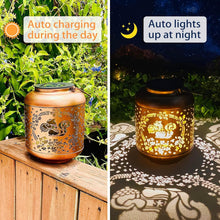 Load image into Gallery viewer, Unique Squirrel Solar Lanterns - 2-Pack Outdoor Waterproof Tabletop Lights