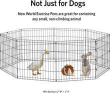 Load image into Gallery viewer, X-Large Metal Dog Exercise Pen - 24"W x 48"H Modular Panels for Versatility