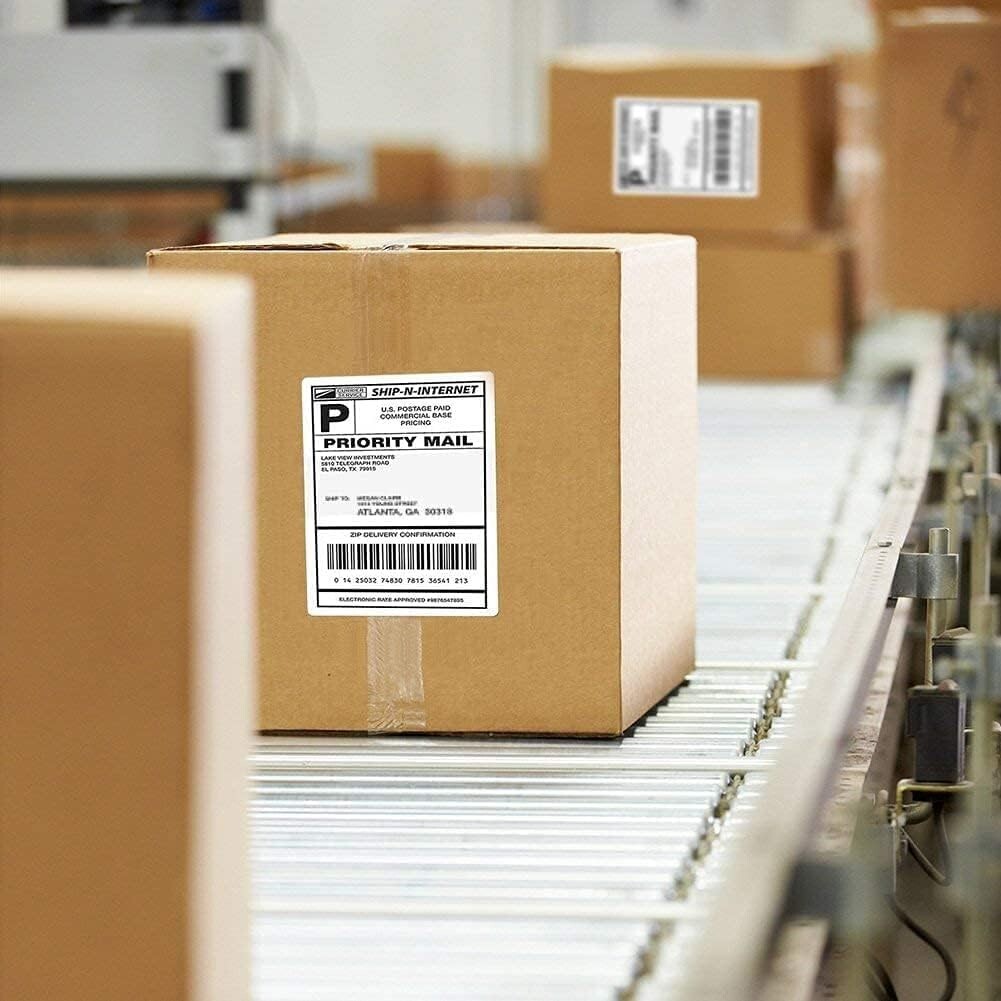 4000 Eco-Friendly 4x6 Direct Thermal Labels with Perforation for Fast Shipping