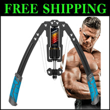 Load image into Gallery viewer, Adjustable Hydraulic Arm Exerciser - Up to 440 lbs Resistance for Home Workouts