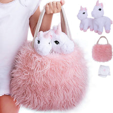 Load image into Gallery viewer, Deluxe Unicorn Plush Set with XL Carrier &amp; Blanket - Perfect Gift for Girls 3-8