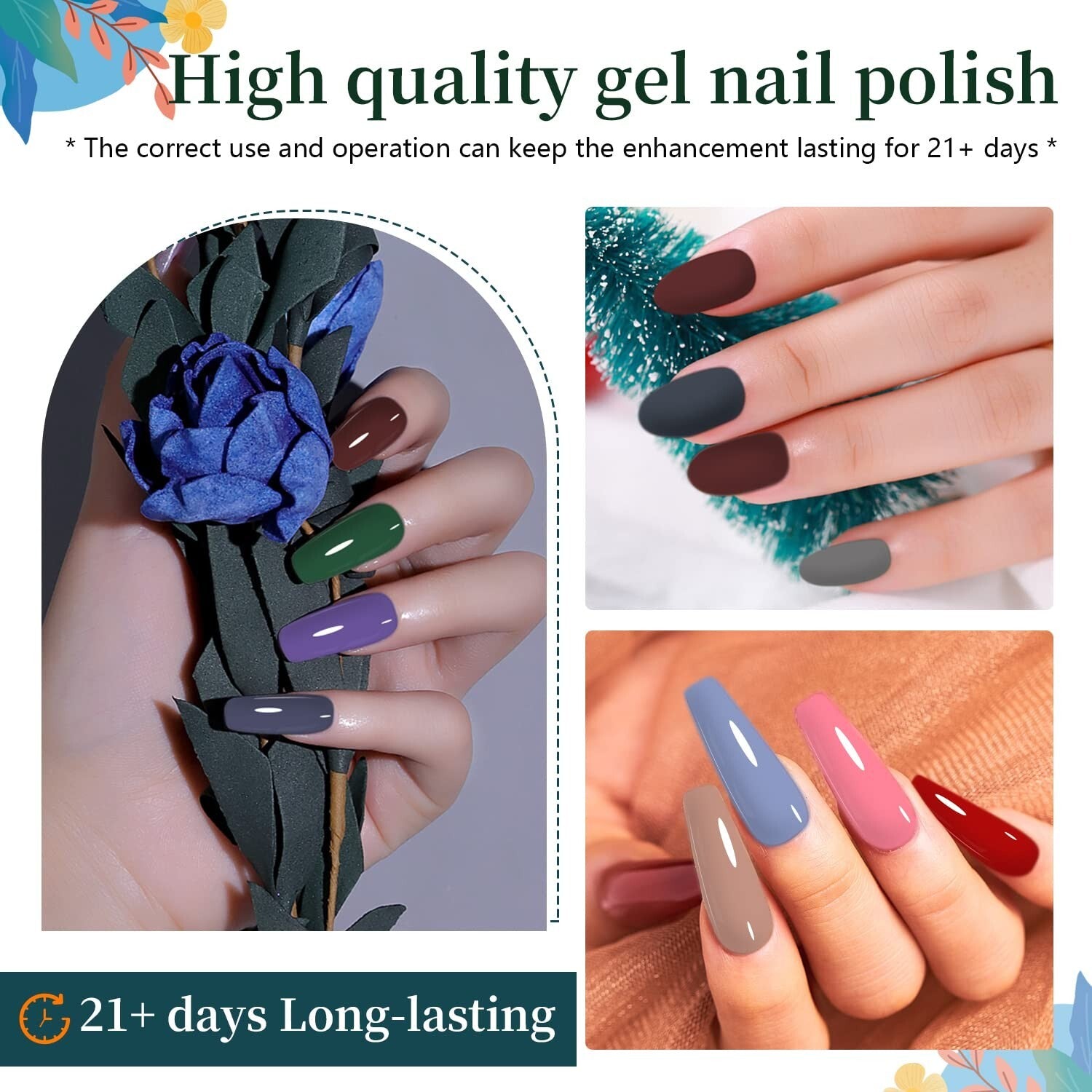 Complete Manicure Set: 32 Gel Nail Polishes & LED Dryer for Home Spa Experience