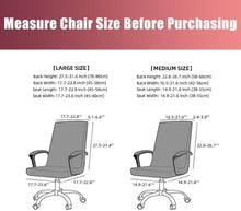 Load image into Gallery viewer, Universal Black Stretch Chair Covers - 4 Pack Machine Washable Office Slipcovers