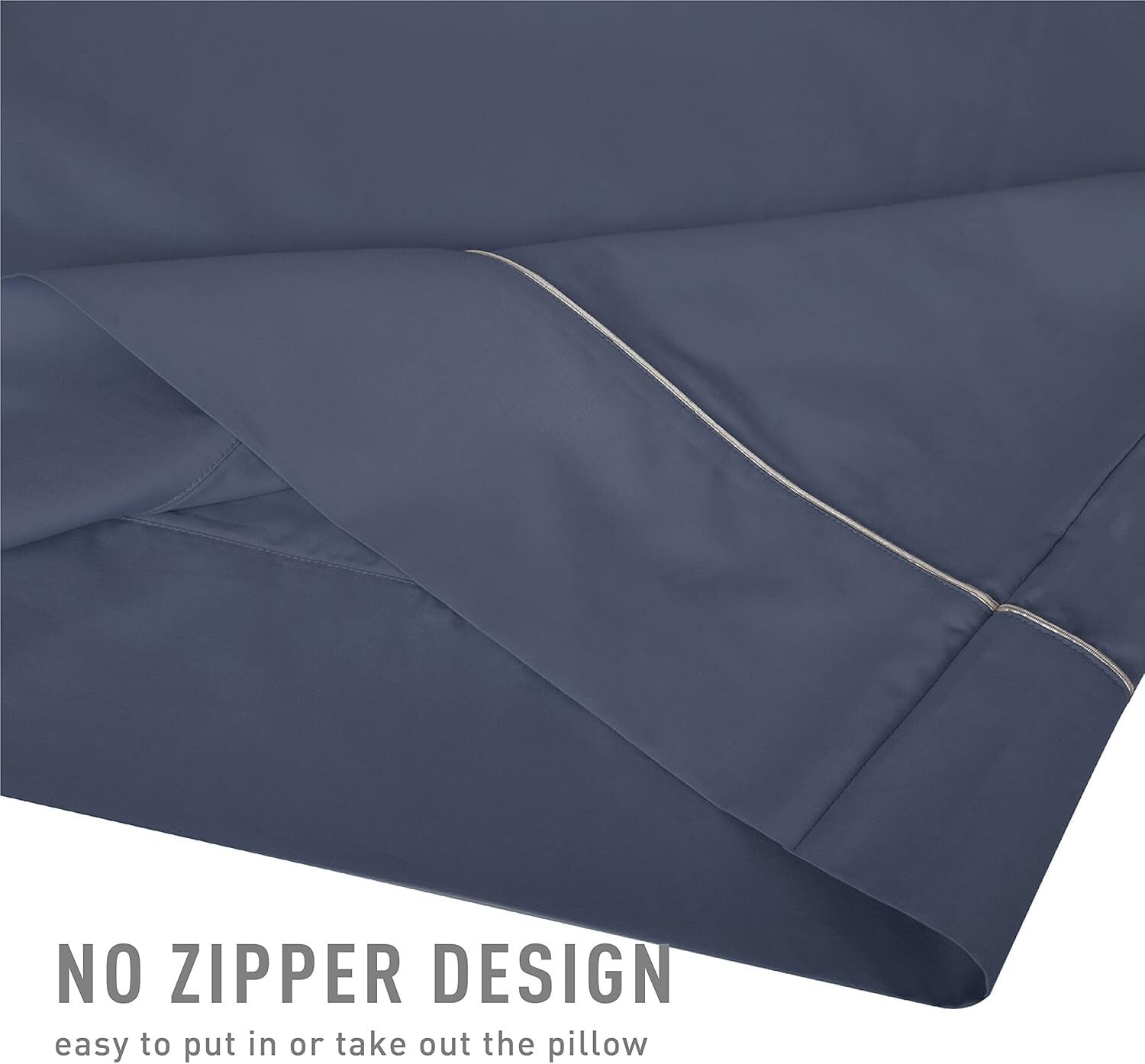 Blue Indigo Luxury Full Sheet Set - 22-Inch Deep Pocket, Breathable Cotton