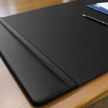 Load image into Gallery viewer, Luxury Leather Desk Mat with Side Rails - Elegant Office Surface Protector