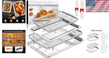 Load image into Gallery viewer, Healthier Cooking Air Fryer Basket Set with 60 PCS Parchment Paper Included