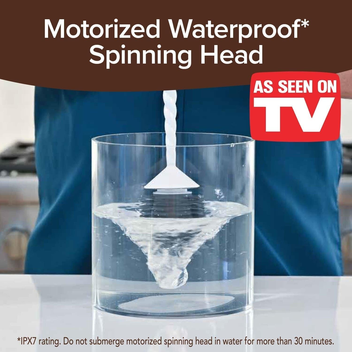 As-Seen-On-TV Unicorn Motorized Toilet Brush - 360° Cleaning Power Made Easy