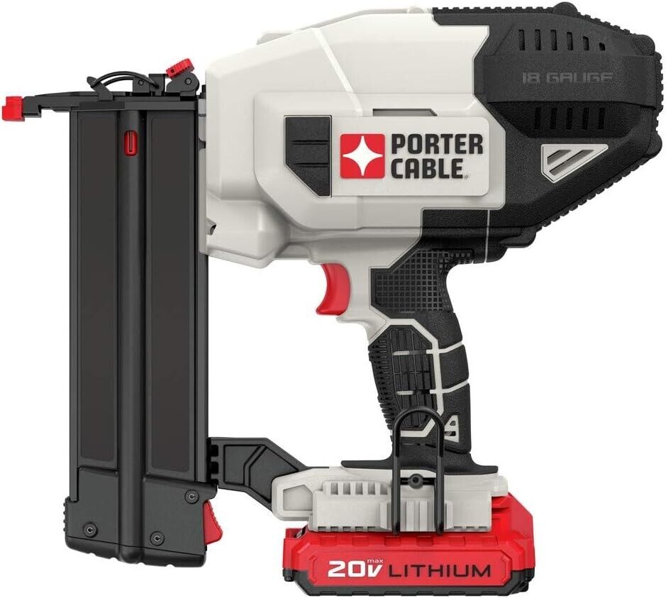 18-Gauge Cordless Nailer Kit with 20V Battery and Charger - Perfect for Crafts
