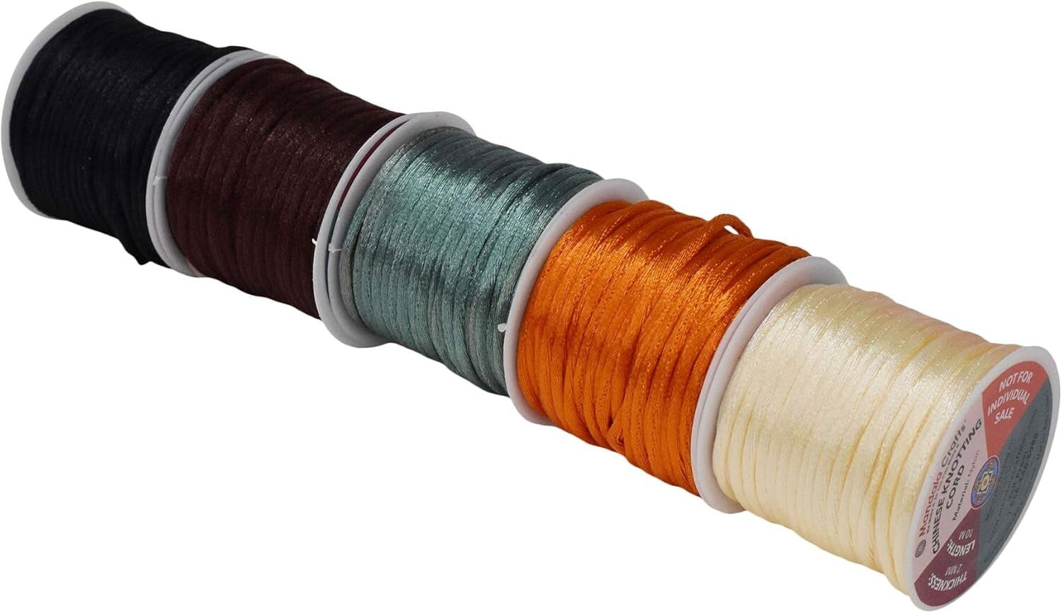 Durable Heat-Treatable 2mm Nylon Satin Cord - Perfect for Jewelry Making & More