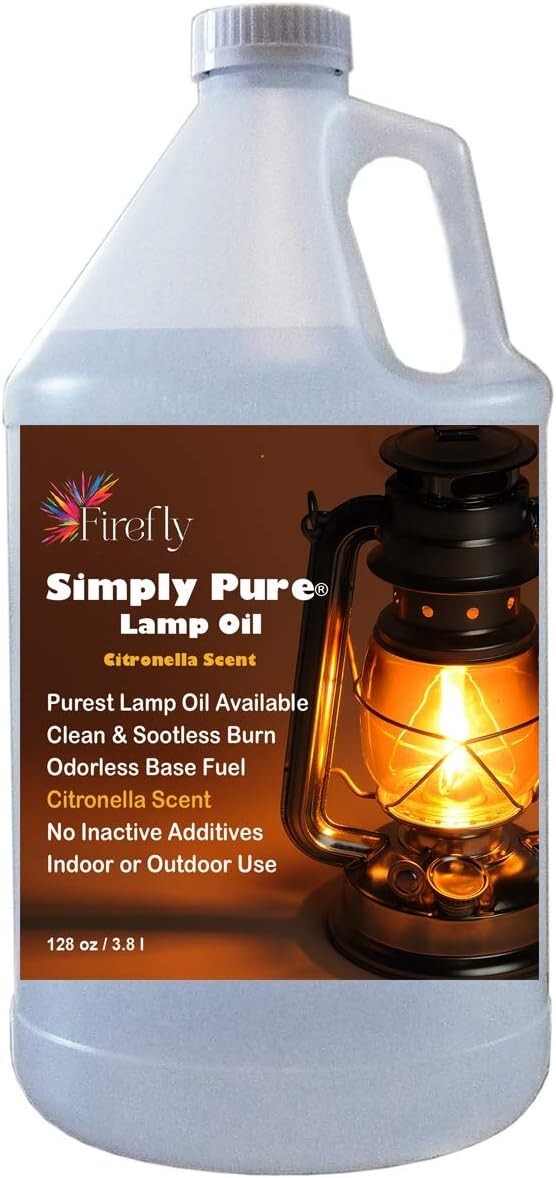 Clean-Burning Kosher Citronella Oil with Eucalyptus - Ideal for Outdoor Lighting