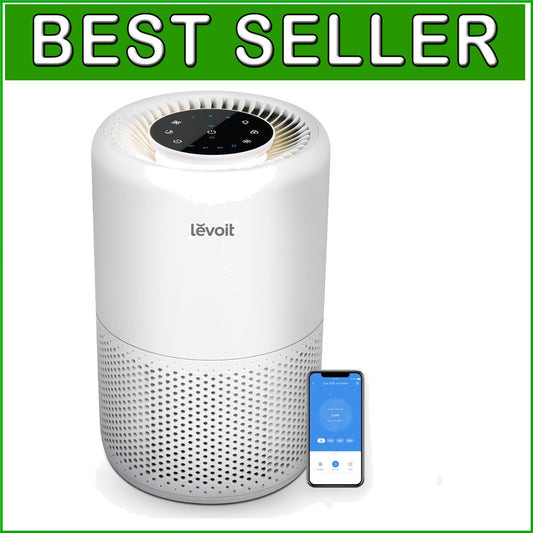 Advanced Air Purifier with Voice Control & Sleep Mode - Stylish White Design