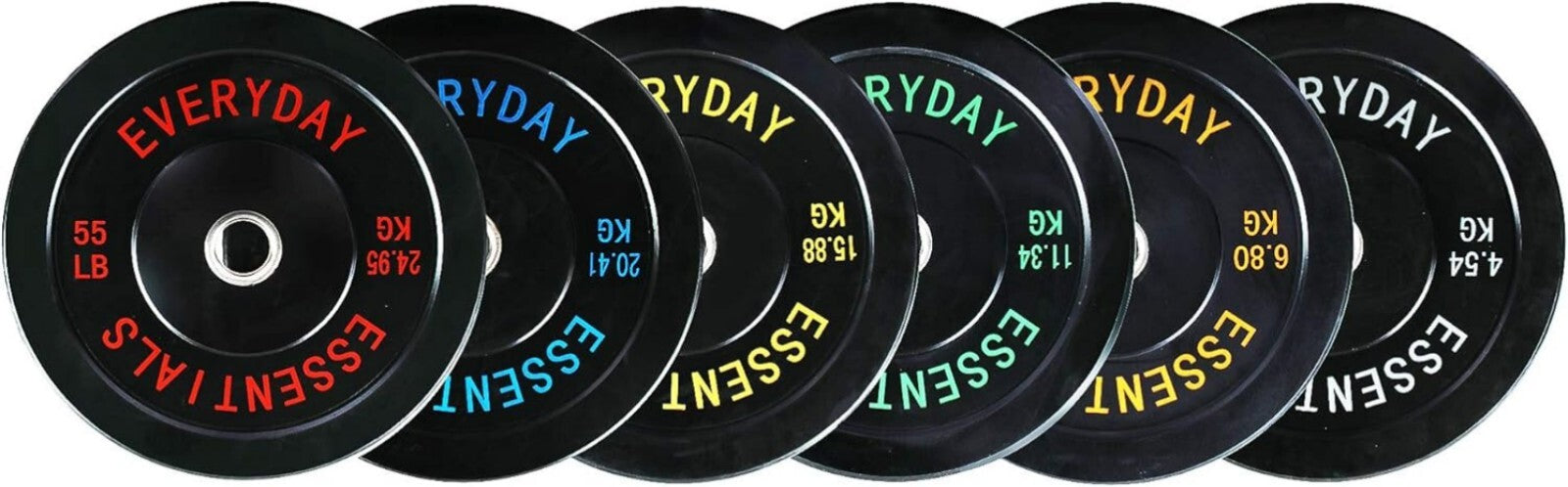 Durable Black 25lbs Olympic Bumper Plates with Steel Inserts - Safe & Reliable