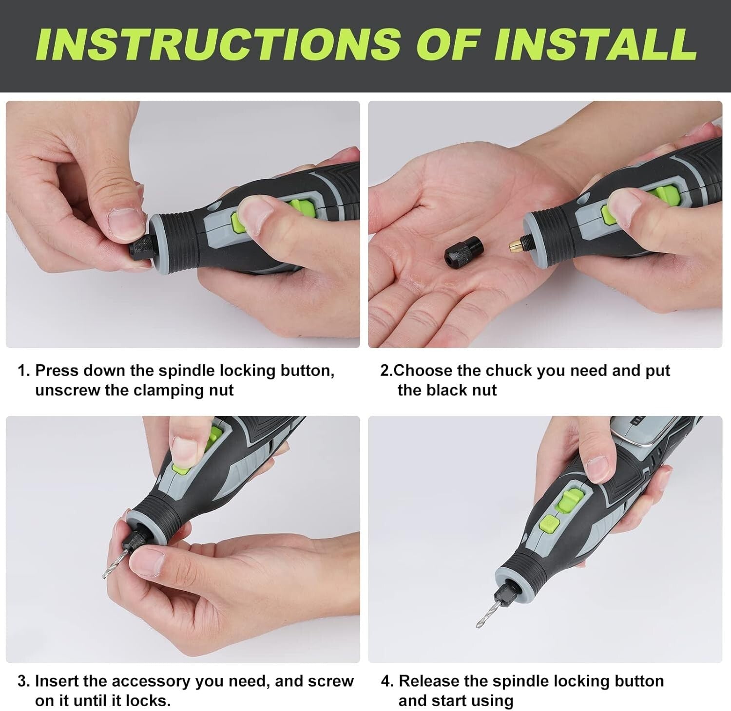 Compact 12V Rotary Tool with 114 Accessories - Perfect for Crafters & DIY Lovers