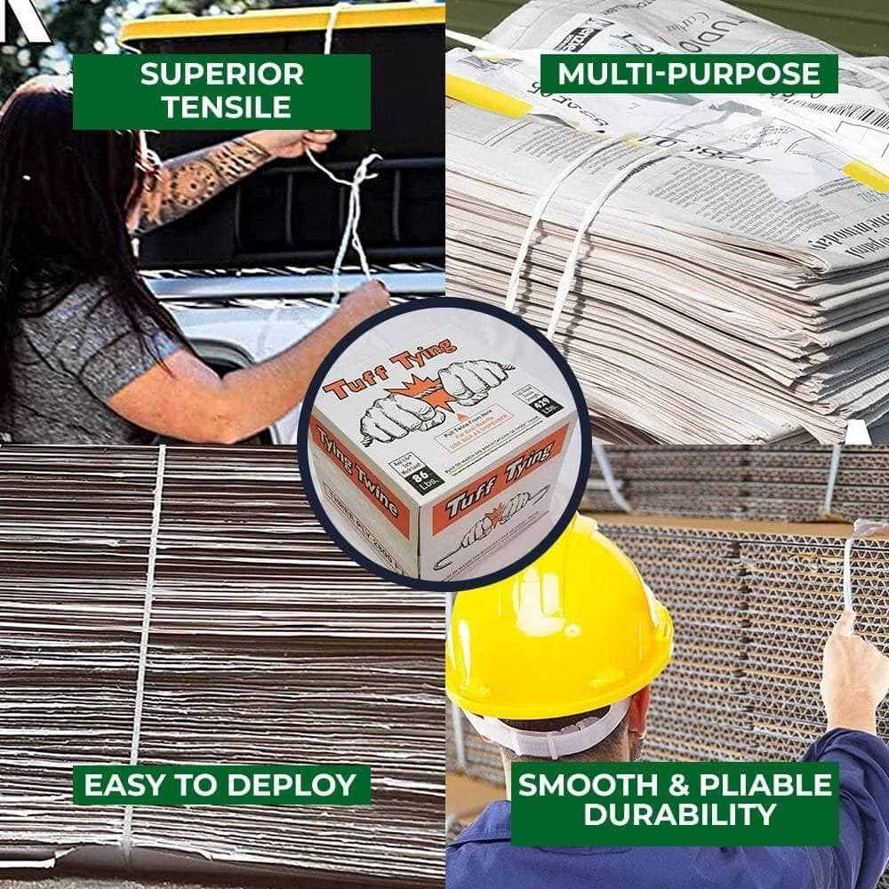 Multi-Purpose Tuff Tying Twine - 327lb Strength, Ideal for Indoor/Outdoor Use