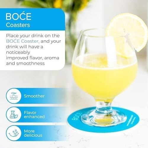 Experience Smooth Flavors with Our 4-Pack Coasters – Elevate Any Drink Instantly