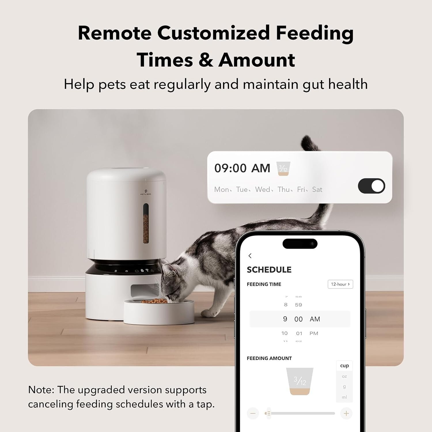 Pet Feeder with Smart App Control - 10 Meal Schedule & Freshness Technology