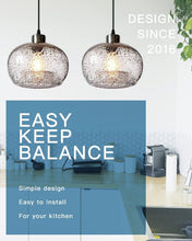 Load image into Gallery viewer, Adjustable Pendant Lights with Marble Clear Finish - Ideal for Kitchen &amp; Dining