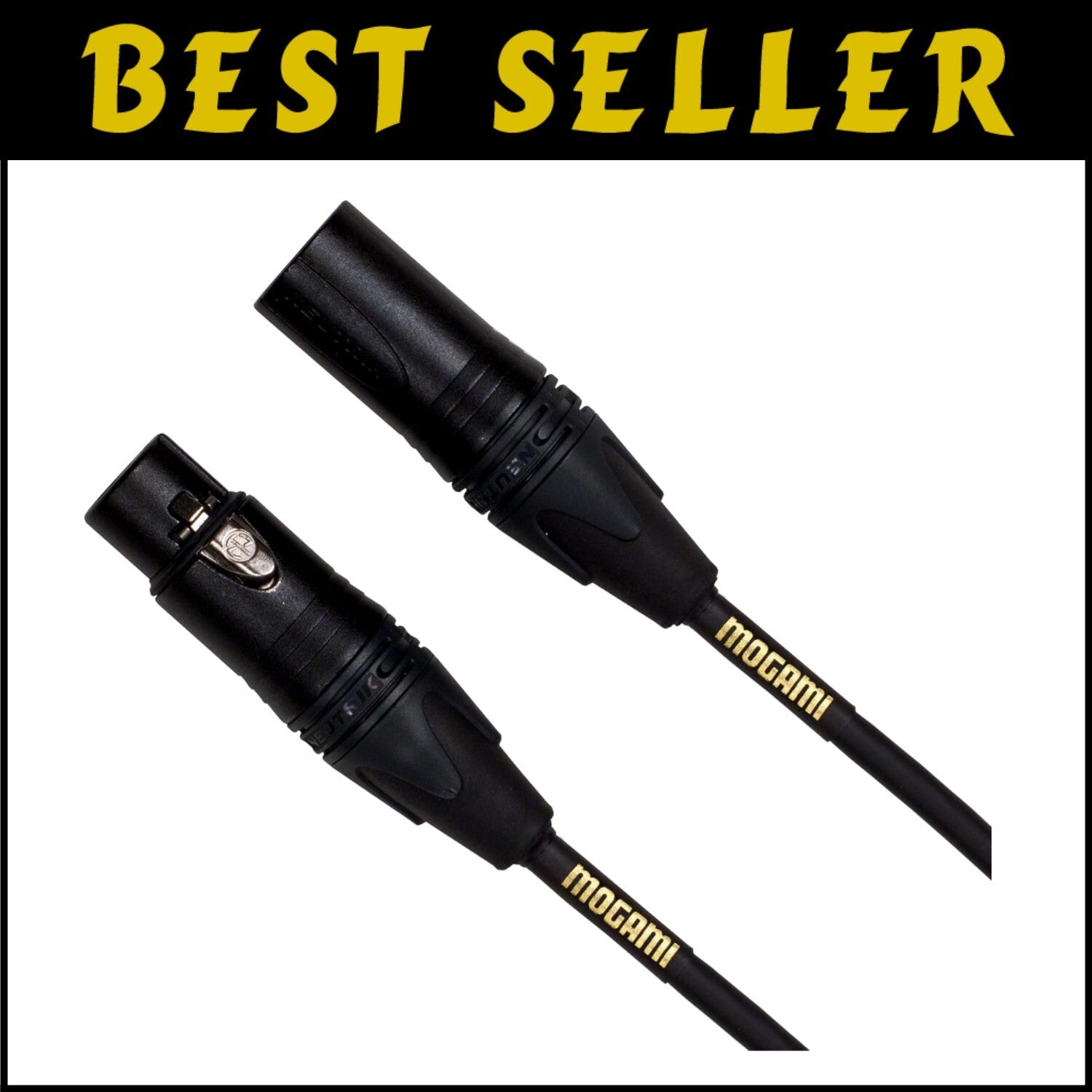 Professional 100' XLRM-XLRF Audio Cable with Gold Contacts for Clear Sound