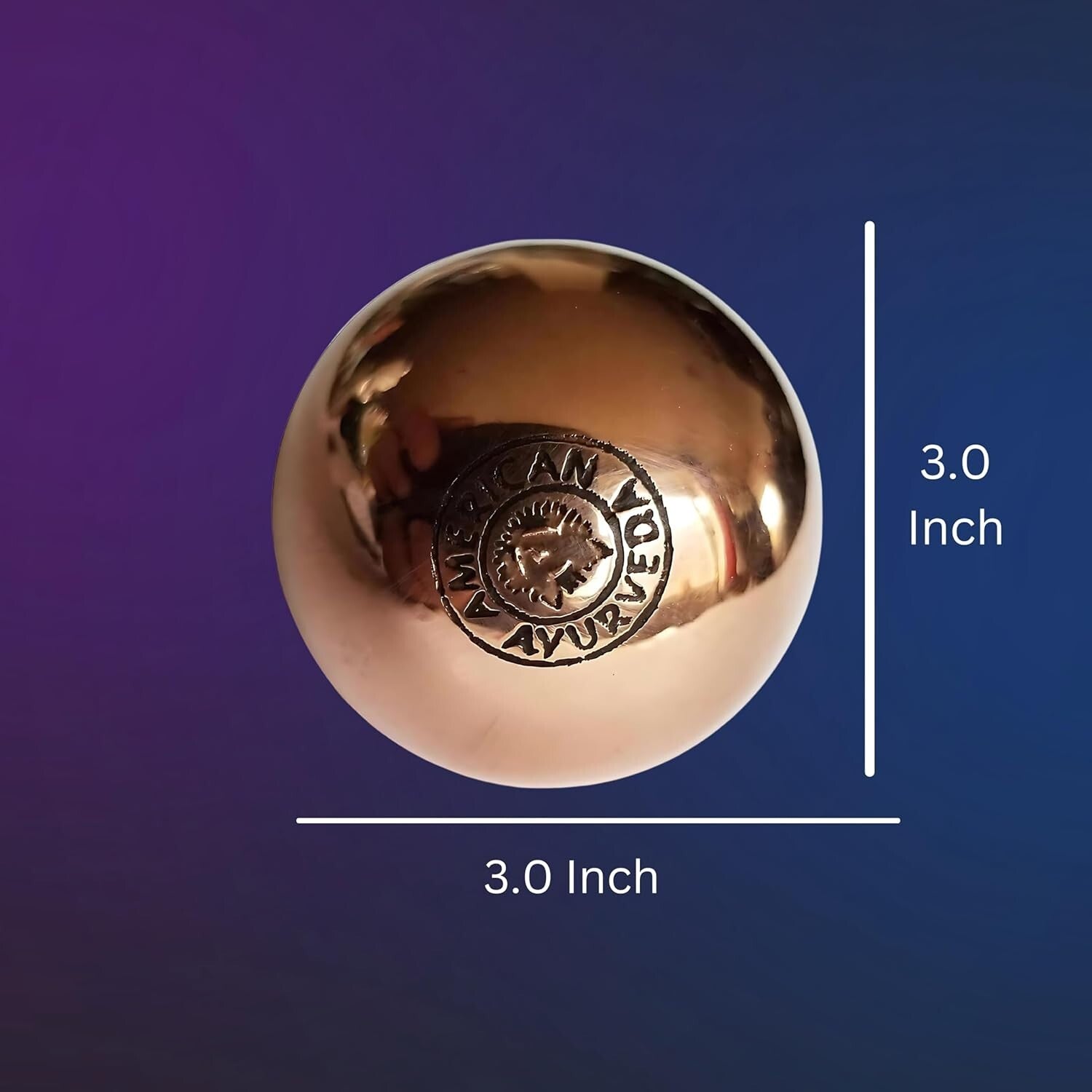 Handcrafted 3-Inch Copper Energy Sphere - Enhance Meditation & Mental Clarity