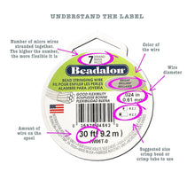 Load image into Gallery viewer, Durable Satin Gold Bead Stringing Wire, 0.024 in, 7-Strand for Crafting Elegance