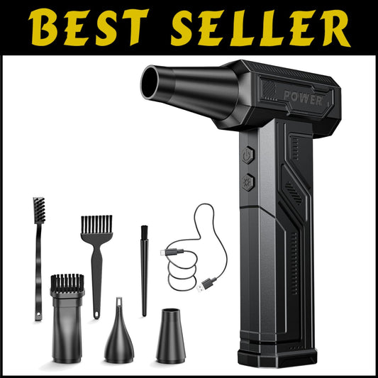 Eco-Friendly Electric Air Duster - Lightweight & Powerful Compressed Air Tool