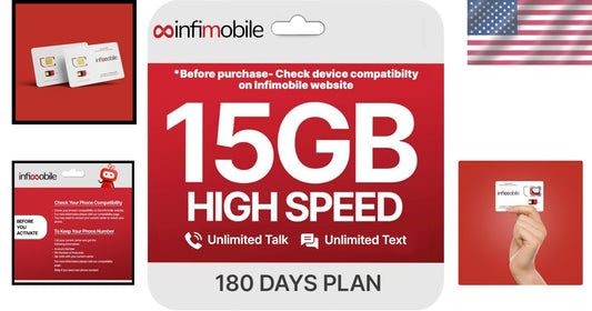 Reliable 12-Month Mobile Plan: 15GB High-Speed Data with Unlimited Talk/Text