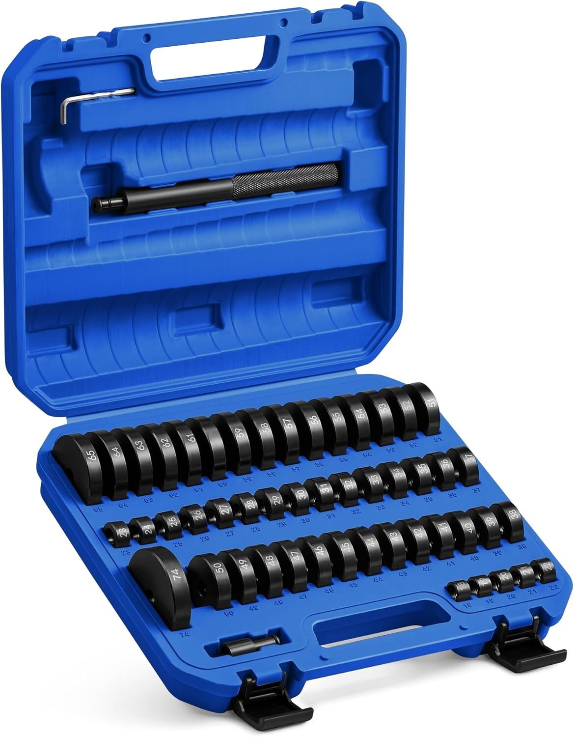Universal Bushing Removal Tool Kit - 50 Discs, Heavy-Duty and Rust-Resistant