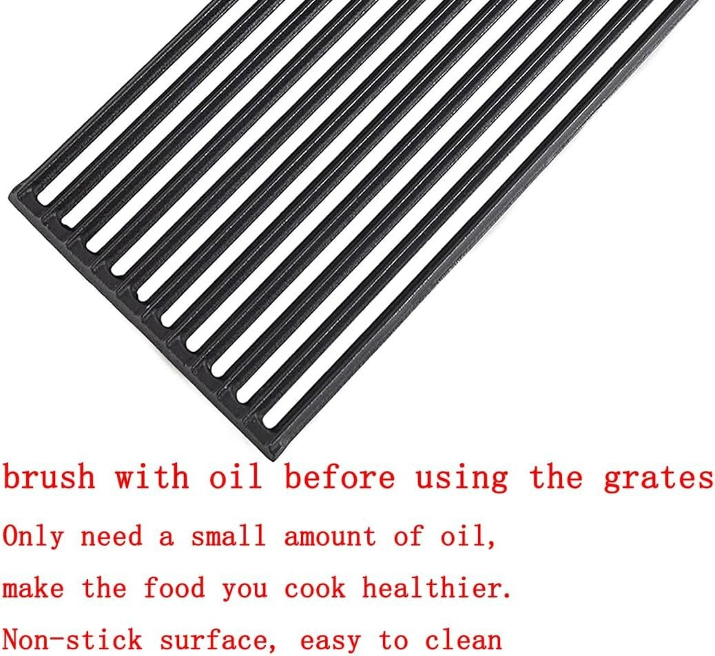 BroilMaster-Compatible Cast Iron Grates - 3-Pack with Heavy-Duty Performance