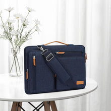 Load image into Gallery viewer, 360 Protective Laptop Shoulder Bag, 15-15.6 inch - Stylish Navy Blue Option