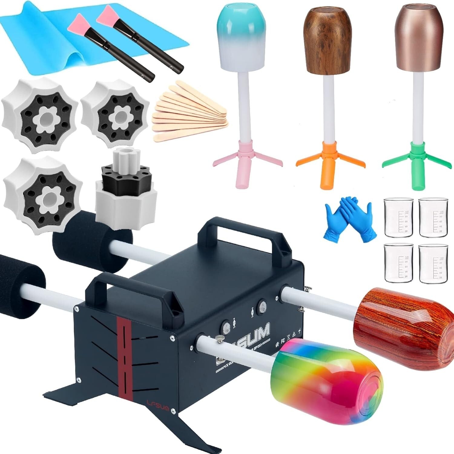 All-in-One 4 Arm Tumbler Maker - Premium Crafting Kit for Personalized Tumblers